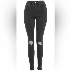 Topshop Jamie Shredded High Waist Skinny Jeans size 26